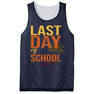 Last Day Of School Forever For Retiring Teachers Summer Mesh Reversible Basketball Jersey Tank