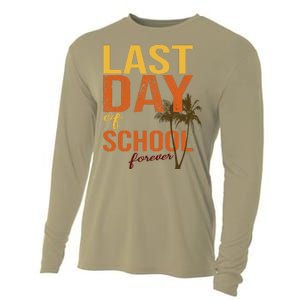 Last Day Of School Forever For Retiring Teachers Summer Cooling Performance Long Sleeve Crew