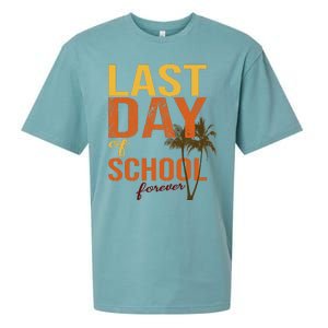 Last Day Of School Forever For Retiring Teachers Summer Sueded Cloud Jersey T-Shirt