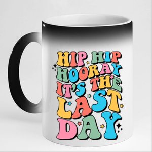 Last Day Of School Hello Summer Teacher For Women Student 11oz Black Color Changing Mug