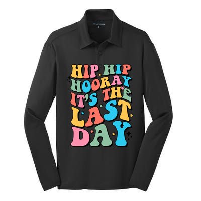 Last Day Of School Hello Summer Teacher For Women Student Silk Touch Performance Long Sleeve Polo