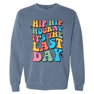 Last Day Of School Hello Summer Teacher For Women Student Garment-Dyed Sweatshirt