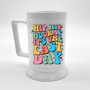 Last Day Of School Hello Summer Teacher For Women Student Beer Stein