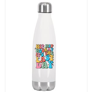 Last Day Of School Hello Summer Teacher For Women Student Stainless Steel Insulated Water Bottle