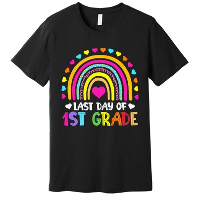 Last Day of 1st Grade Graduation Teacher Students Boy Girl Premium T-Shirt