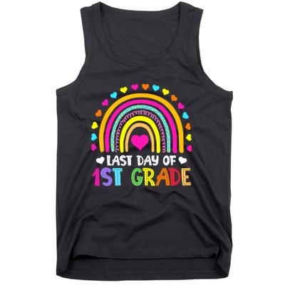 Last Day of 1st Grade Graduation Teacher Students Boy Girl Tank Top