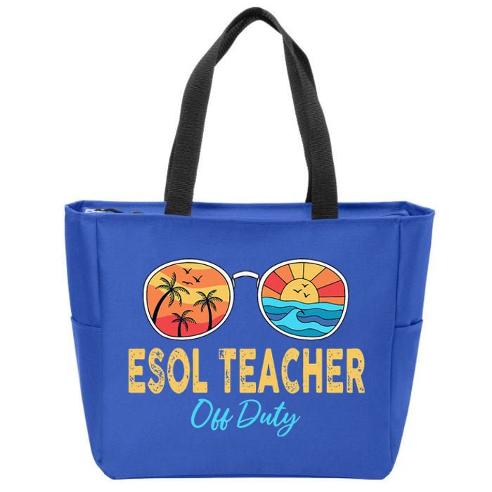 Last Day Of School Students Teacher Off Duty Summer Zip Tote Bag