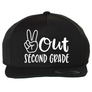 Last Day Of School Peace Out 2nd Second Grade Teacher Wool Snapback Cap