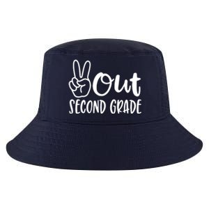 Last Day Of School Peace Out 2nd Second Grade Teacher Cool Comfort Performance Bucket Hat