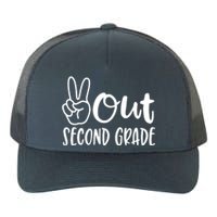 Last Day Of School Peace Out 2nd Second Grade Teacher Yupoong Adult 5-Panel Trucker Hat