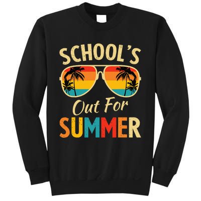 Last Day Of School Retro Schools Out For Summer Teacher Sweatshirt