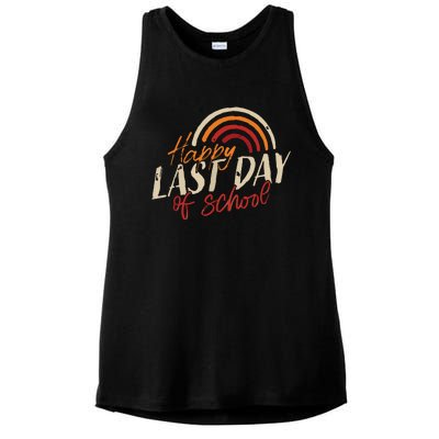 Last Day Of School Shirts For Teacher Student Graduation Ladies PosiCharge Tri-Blend Wicking Tank