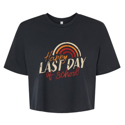 Last Day Of School Shirts For Teacher Student Graduation Bella+Canvas Jersey Crop Tee