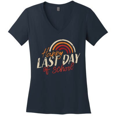 Last Day Of School Shirts For Teacher Student Graduation Women's V-Neck T-Shirt