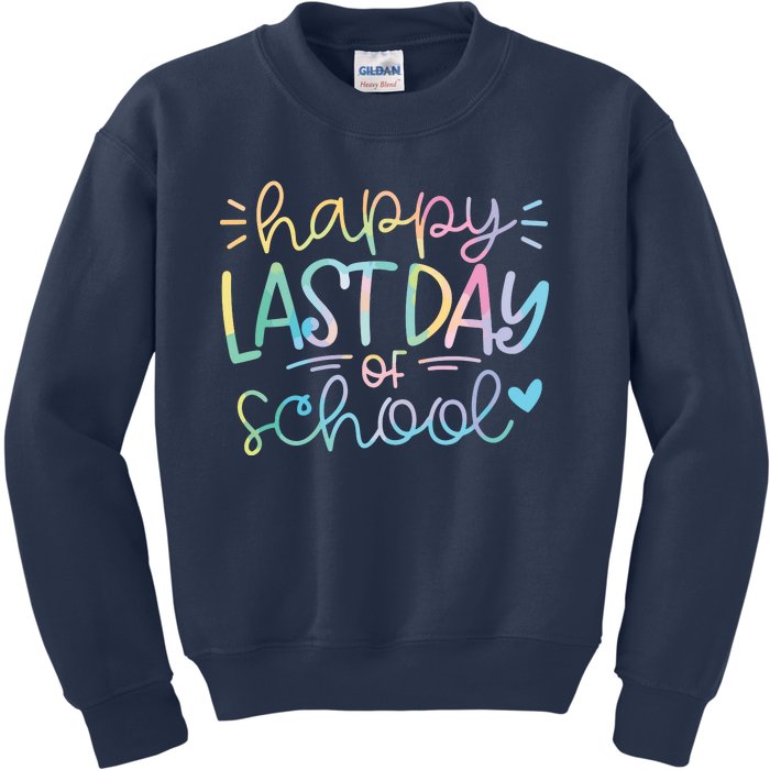 Last Day Of School Shirts Tie Dye School Graduation Gifts Kids Sweatshirt