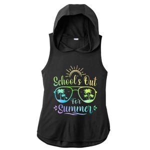 Last Day Of School Schools Out For Summer Ladies PosiCharge Tri-Blend Wicking Draft Hoodie Tank