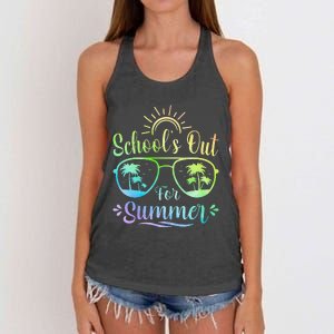 Last Day Of School Schools Out For Summer Women's Knotted Racerback Tank