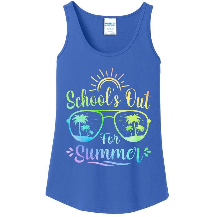 Last Day Of School Schools Out For Summer Ladies Essential Tank