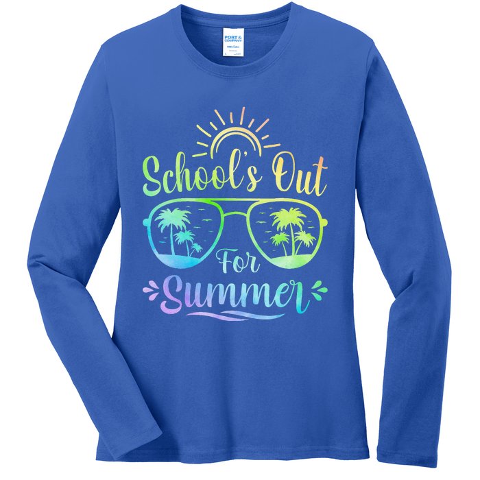 Last Day Of School Schools Out For Summer Ladies Long Sleeve Shirt