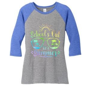 Last Day Of School Schools Out For Summer Women's Tri-Blend 3/4-Sleeve Raglan Shirt