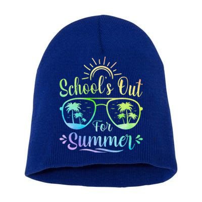 Last Day Of School Schools Out For Summer Short Acrylic Beanie