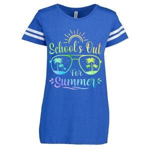 Last Day Of School Schools Out For Summer Enza Ladies Jersey Football T-Shirt