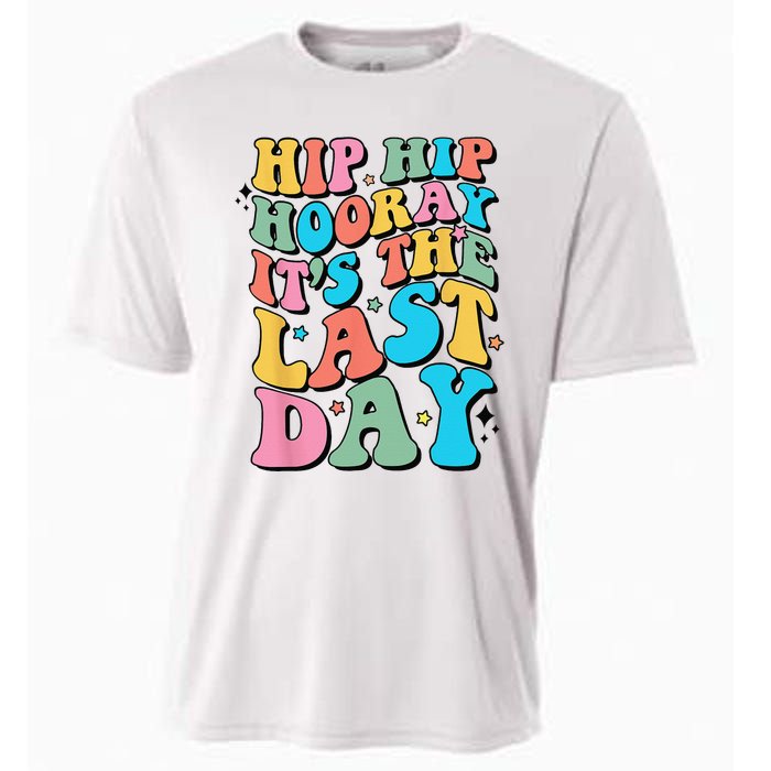 Last Day of School Hello Summer Teacher Cooling Performance Crew T-Shirt