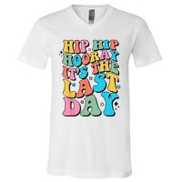 Last Day of School Hello Summer Teacher V-Neck T-Shirt