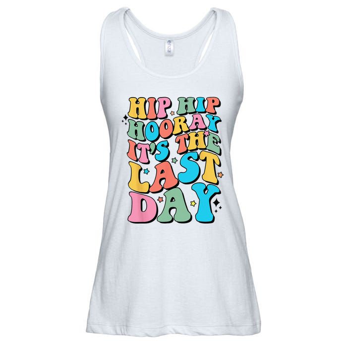 Last Day of School Hello Summer Teacher Ladies Essential Flowy Tank