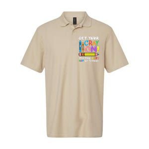 Last Day Of School Get Your Cray On Funny Teacher Gift Softstyle Adult Sport Polo