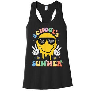 Last Day Of School Schools Out For Summer Teacher Women's Racerback Tank