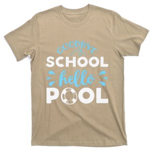 Last Day Of School Goodbye School Hello Pool Premium T-Shirt