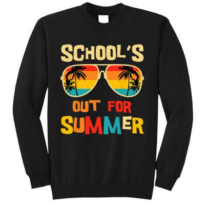 Last Day Of School Retro Schools Out For Summer Teacher Sweatshirt