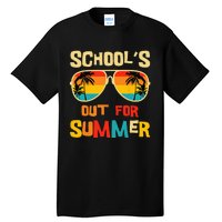 Last Day Of School Retro Schools Out For Summer Teacher Tall T-Shirt