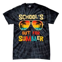 Last Day Of School Retro Schools Out For Summer Teacher Tie-Dye T-Shirt