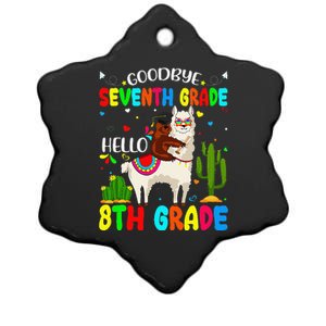 Last Day Of School Goodbye Seventh Grade Hello 8th Grade Ceramic Star Ornament