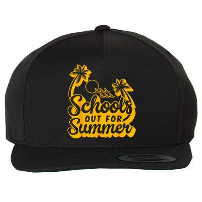 Last Day Of School Teacher Schools Out For Summer Student Wool Snapback Cap