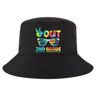 Last Day of School Peace Out 2nd Grade Teachers Cool Comfort Performance Bucket Hat