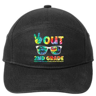 Last Day of School Peace Out 2nd Grade Teachers 7-Panel Snapback Hat