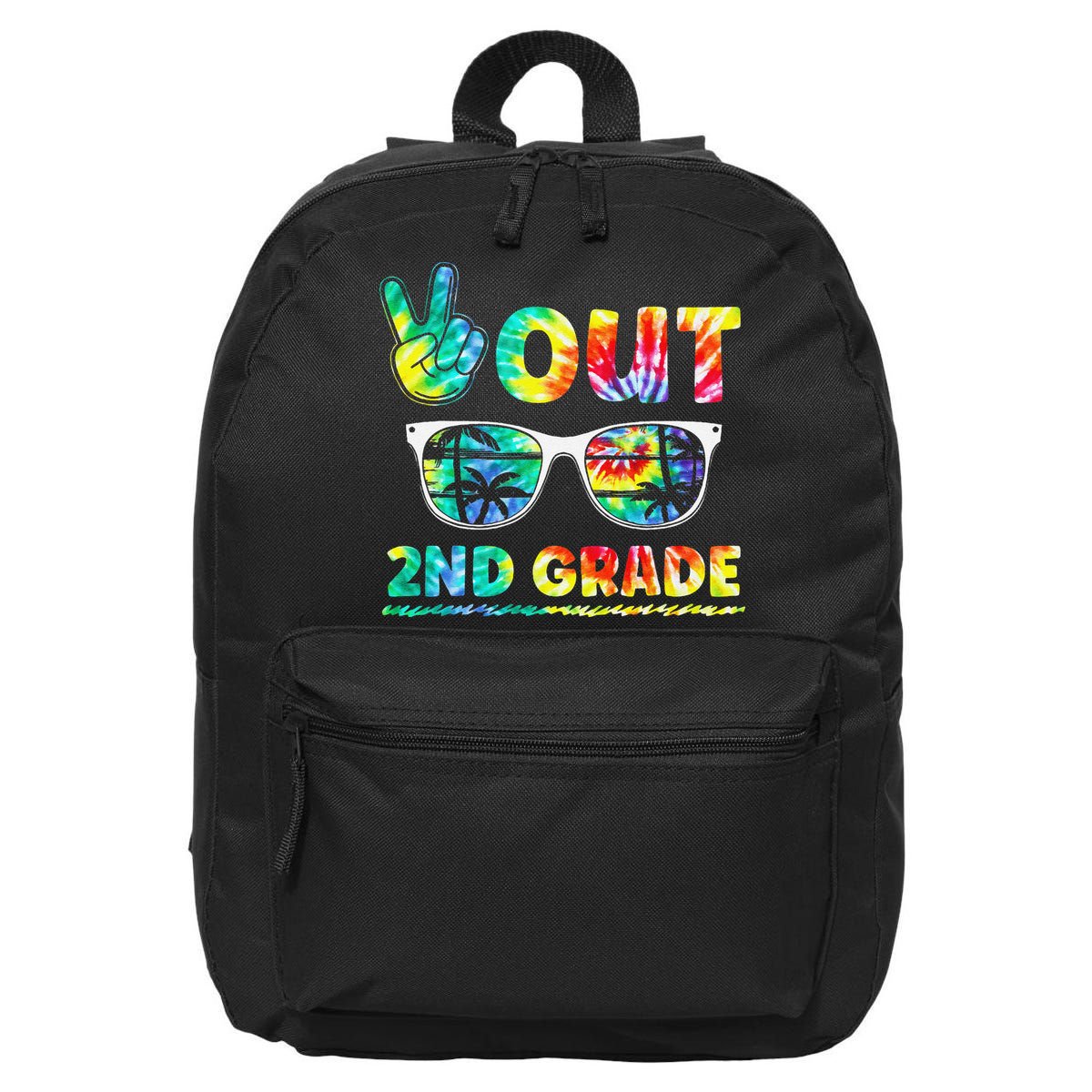 Last Day of School Peace Out 2nd Grade Teachers 16 in Basic Backpack