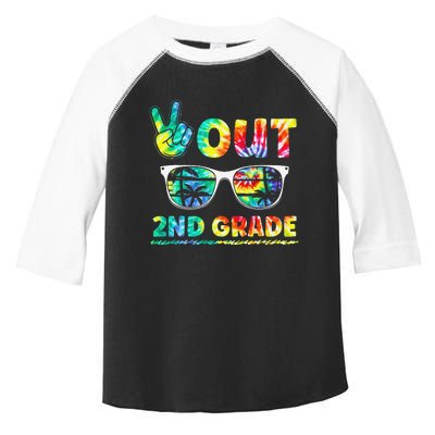 Last Day of School Peace Out 2nd Grade Teachers Toddler Fine Jersey T-Shirt