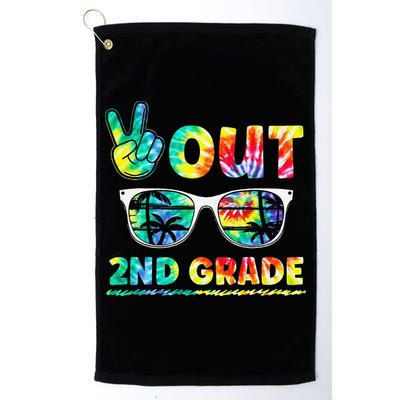 Last Day of School Peace Out 2nd Grade Teachers Golf Towel