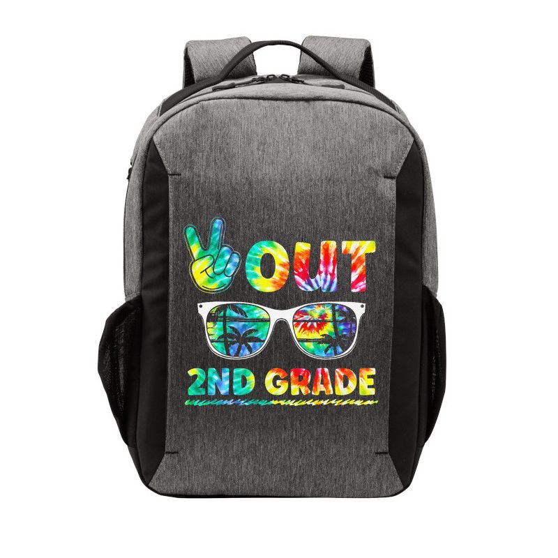 Last Day of School Peace Out 2nd Grade Teachers Vector Backpack
