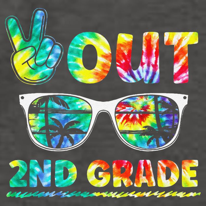 Last Day of School Peace Out 2nd Grade Teachers Vector Backpack