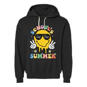 Last Day Of School Schools Out For Summer Teacher Garment-Dyed Fleece Hoodie