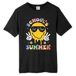 Last Day Of School Schools Out For Summer Teacher Tall Fusion ChromaSoft Performance T-Shirt