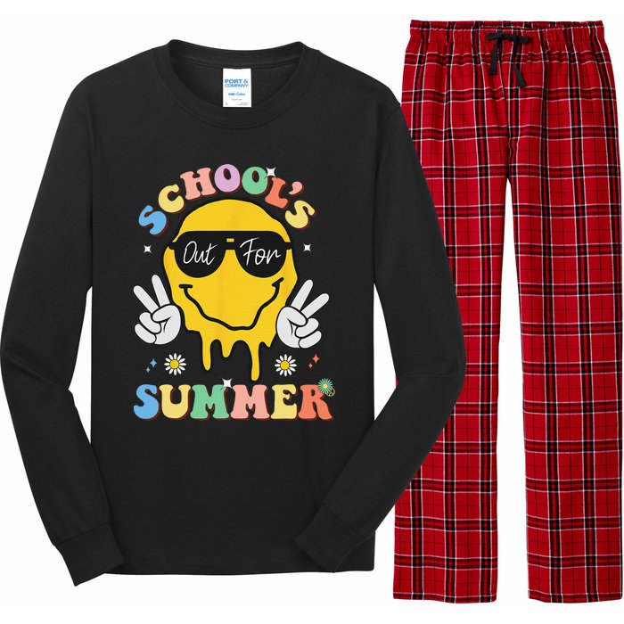 Last Day Of School Schools Out For Summer Teacher Long Sleeve Pajama Set