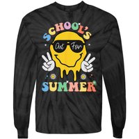 Last Day Of School Schools Out For Summer Teacher Tie-Dye Long Sleeve Shirt