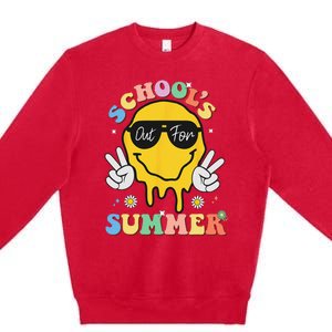 Last Day Of School Schools Out For Summer Teacher Premium Crewneck Sweatshirt