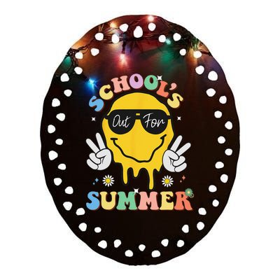 Last Day Of School Schools Out For Summer Teacher Ceramic Oval Ornament